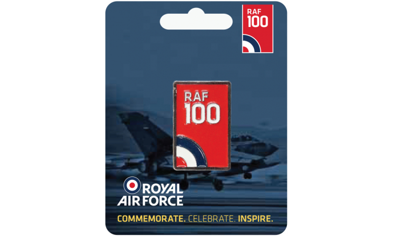 RAF 100 Metal Enamel Lapel Pin RAF100 Banner
