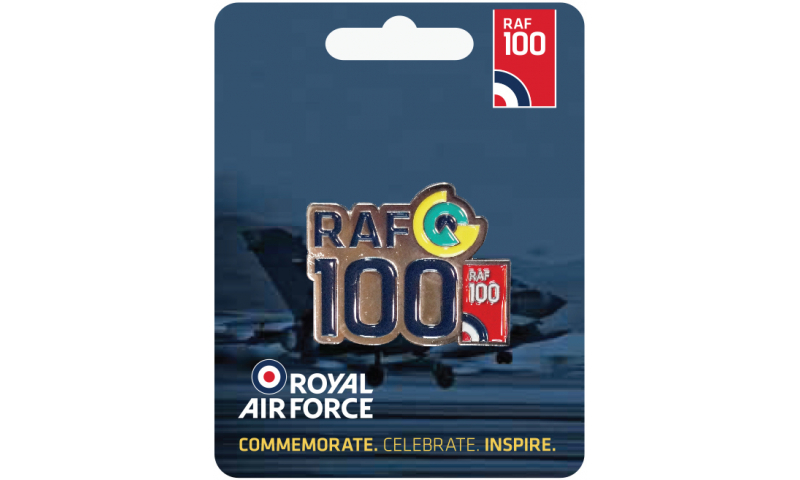RAF 100 Metal Enamel Lapel Pin RAF100 Logo