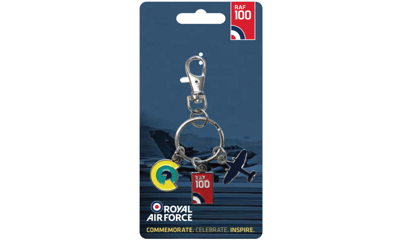 RAF 100 Metal Trinket Keyring RAF100 Spitfire