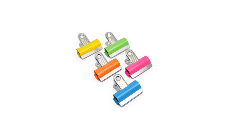 Rapesco 60mm Coloured Letter clips - Asstd pk 10