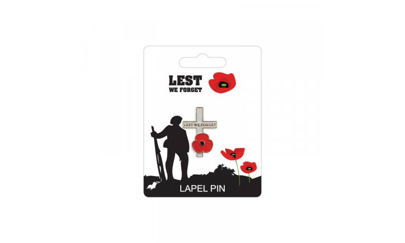 Remembrance Lapel Pin - Cross Design