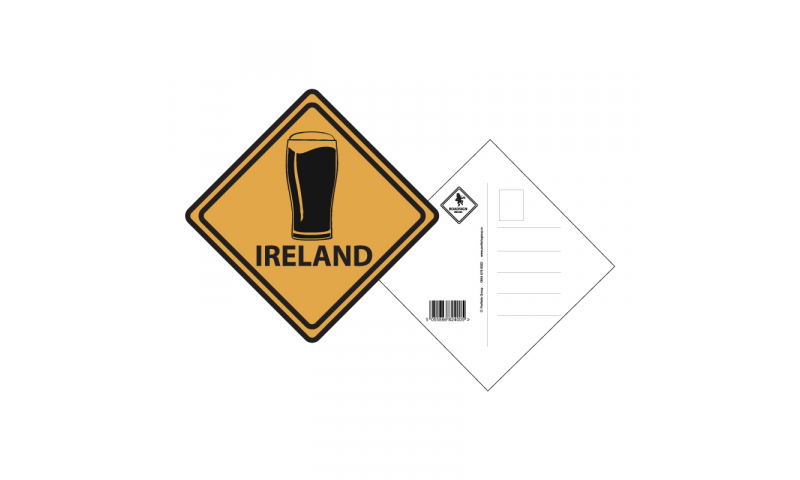 Roadsign Postcard- Irish Pint