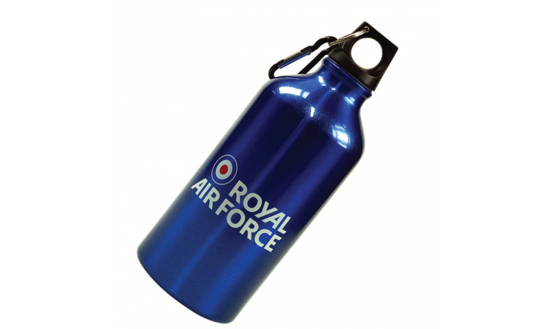 Royal Air Force Aluminium Drinking Flask & Carabiner 550ml