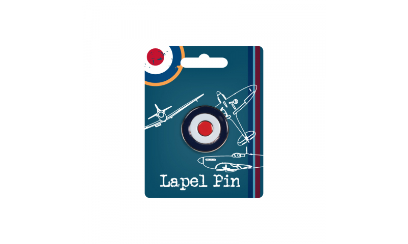 RAF Vintage Metal Enamel Lapel Pin Roundel