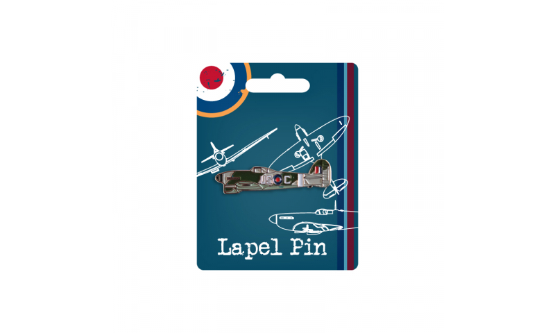 RAF Vintage Metal Enamel Lapel Pin Typhoon