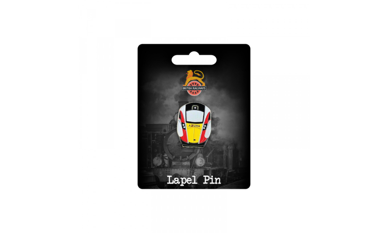 Railway Design  Metal Lapel Pin  -  Fully Bespoke Design on Railway Headercard
