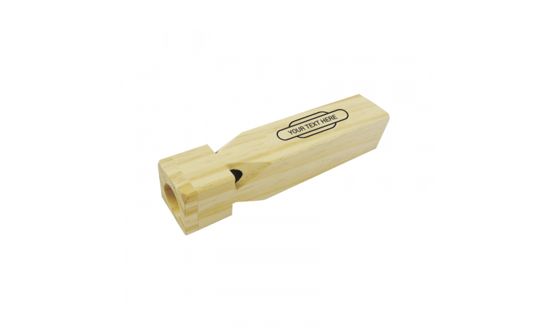 Large Wooden Train whistle with 1 colour print logo
