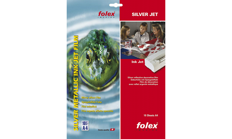 Folex Silver Metalic Inkjet Film A4, Mirror Effect, 5 Sheets: On Special Offer