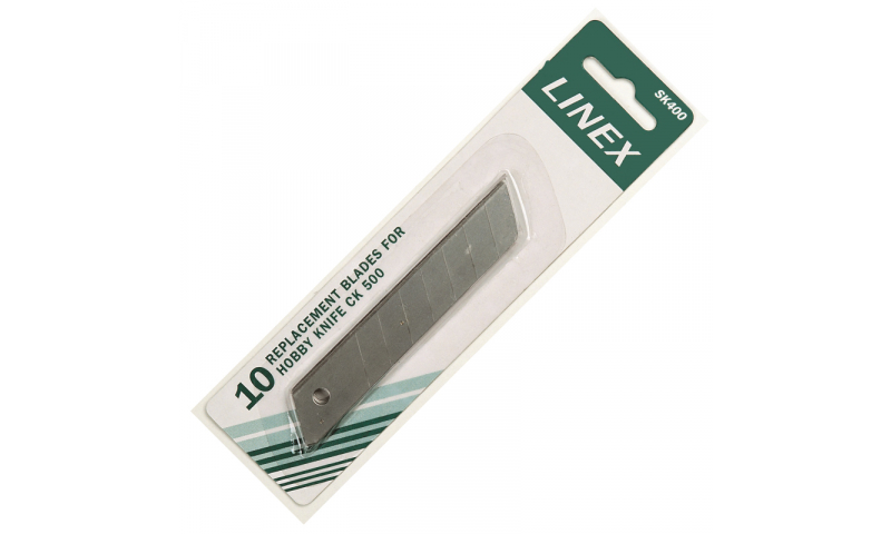 Linex 18mm Replacement Blades 10pk Carded