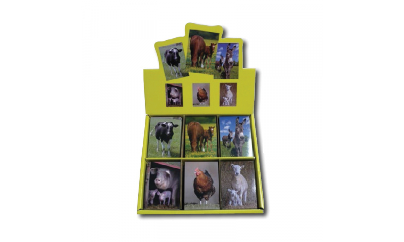 Novelty Mini Notebooks Farm Animals 6 Asstd