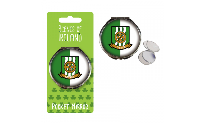 Limerick Crest Pocket Mirror