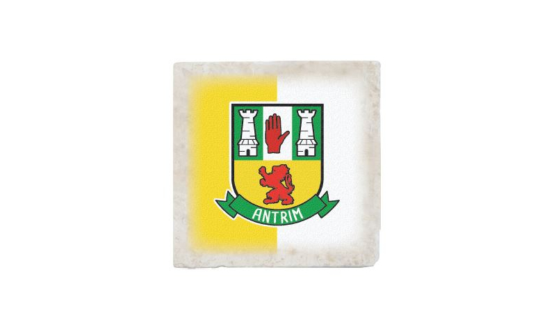 Stone Coaster - Antrim County Crest