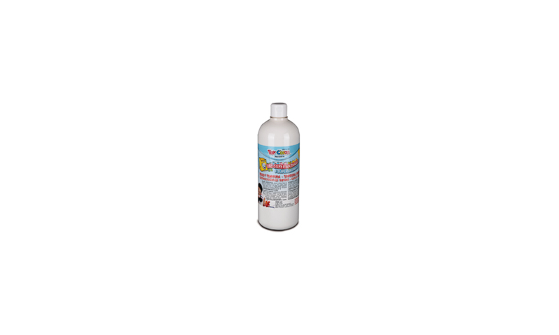 Toycolor Superwashable Tempera 1000ml,  White. (New Lower Price for 2021)