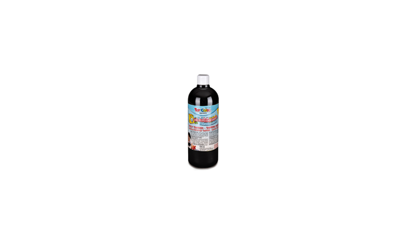 Toycolor Superwashable Tempera 1000ml, Black. (New Lower Price for 2021)