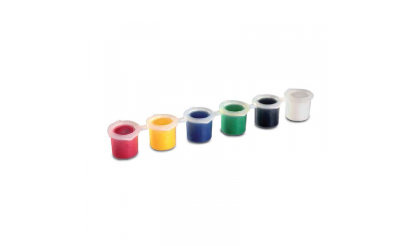 Toycolor Mini Superwashable Tempera 6 Colour Pots. (New Lower Price for 2021)