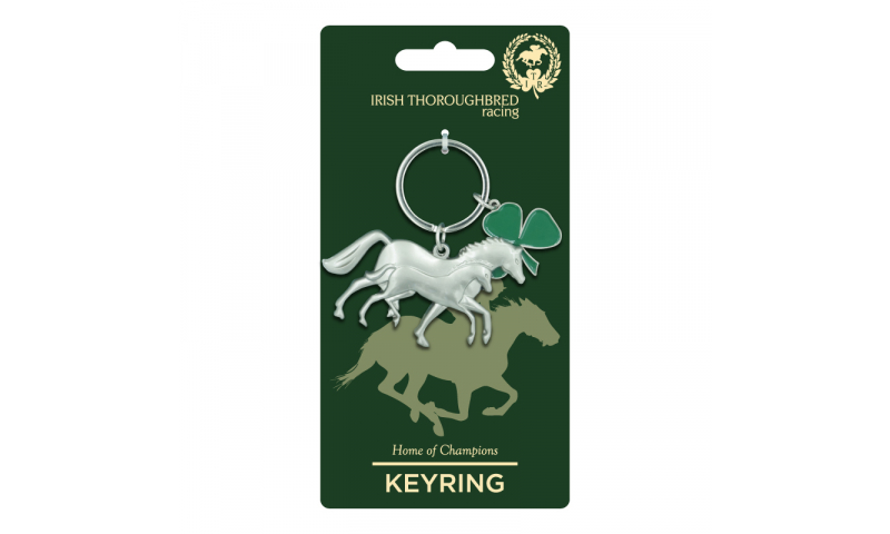 Thoroughbred Ireland Horse & Foal Metal Keyring