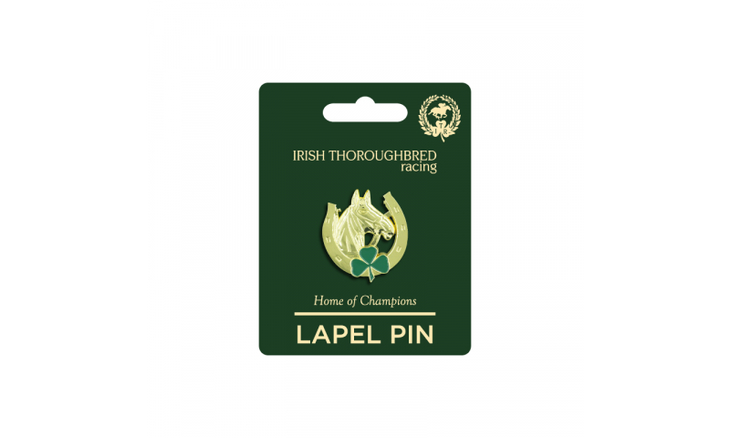 Thoroughbred Ireland Horseshoe Lapel Pin