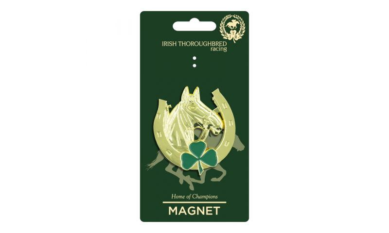 Thoroughbred Ireland Horseshoe Metal Magnet