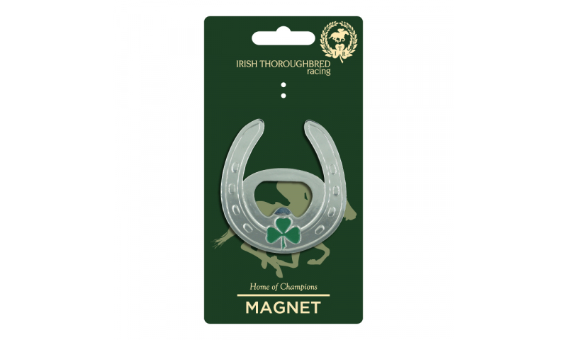 Thoroughbred Ireland  Horseshoe Metal  Bottle Opener Magnet