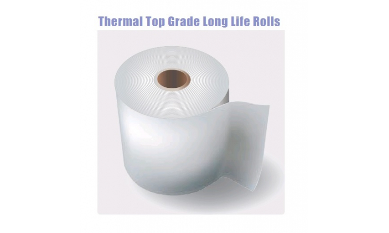 Thermal Top Grade Long Life Paper Rolls 57x57mm, 20 Box