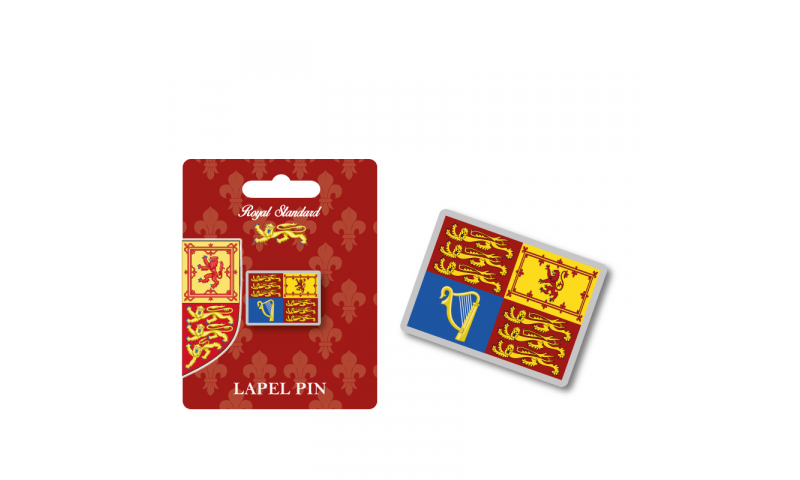 Royal Standard Metal Lapel Pin Flag