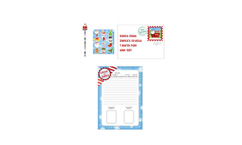 Xmas Letter to Santa 5 Piece Gift Set - Retail Hangpack