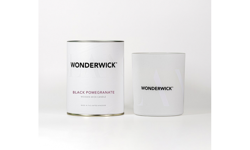 Candle Black Pomegranate Wonderwick™ Blanc Candle in Glass