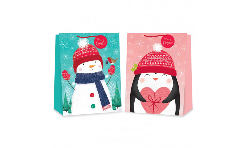 Xmas X/Large Gift Bags, Various Assorted Designs